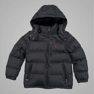 Ralph Lauren Black Hooded Puffer Jacket